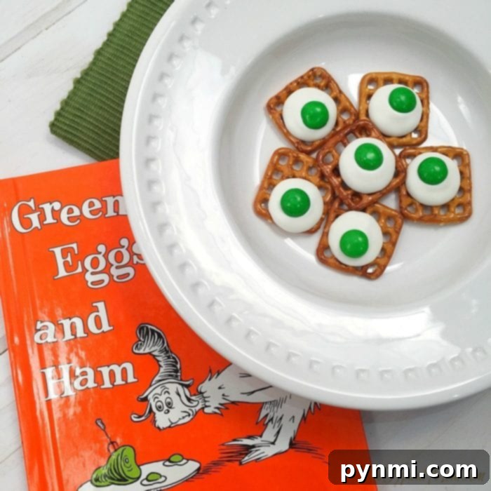 Whimsical Truffula Tree Finger Puppets 10 Creative green eggs and ham treat, a fun Dr. Seuss themed snack.