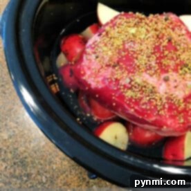 Savor the ease of making slow cooker corned beef brisket seasoned with spices and paired with tender potatoes.