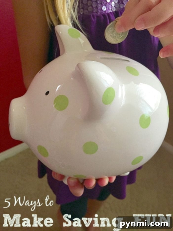 Engaging ways to make saving money enjoyable for kids and families, illustrating how small savings grow.
