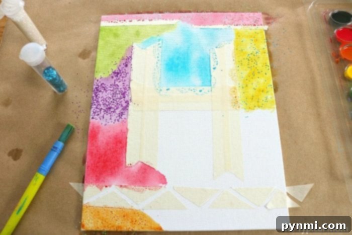 Watercolor Wonders for Little Artists 3 Vibrant watercolor canvas art project