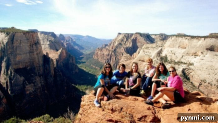 Zion Ponderosa: A Women's Sanctuary of Renewal 6 Zion Women's Retreat: A group of women hiking on a scenic trail