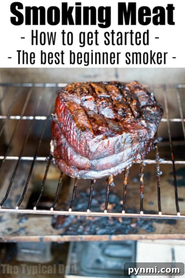 Best smoker for beginners and tips on how to use your smoker for the first time. If you're new to smoking meat I have some smoking for beginners tips for you so everything comes out delicious and you'll want to use it over and over again. Easy smoker recipes you should start with and what chips to use! #smoker #smokerrecipes #smokingmeats #thetypicaldad Best Smoker For Beginners