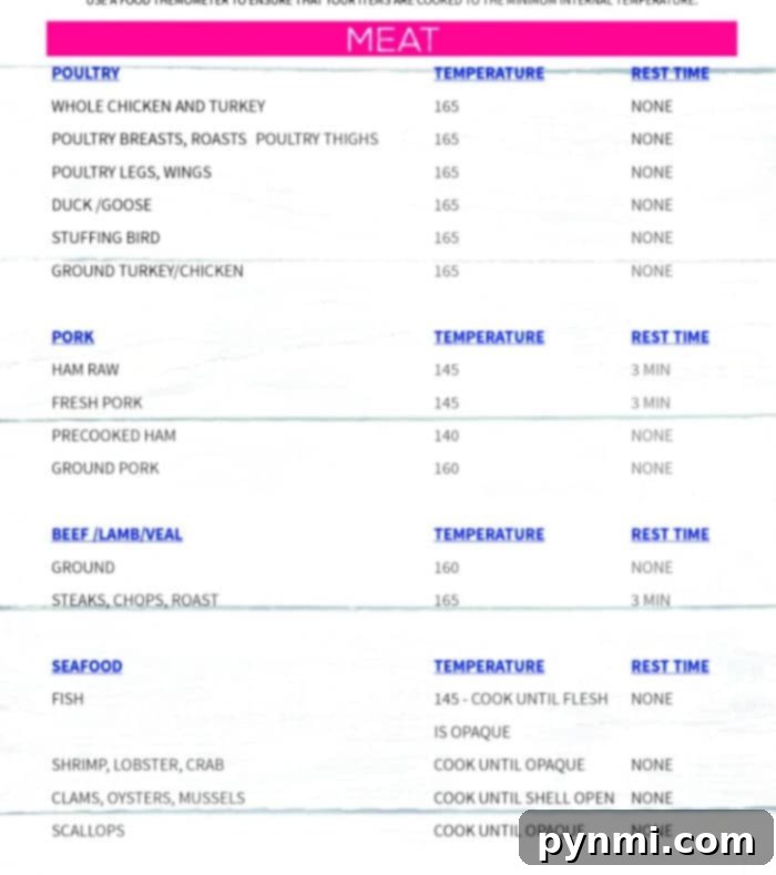 Top Smokers to Start Your BBQ Journey 4 internal meat temperature chart