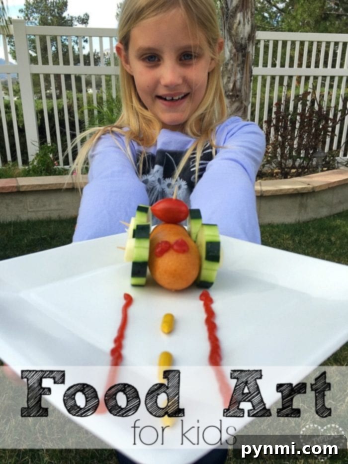 Easy after school snack idea using food art for kids! This is how to get your kids to eat more vegetables at home.