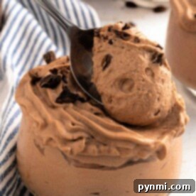 Homemade coffee mousse ready to serve