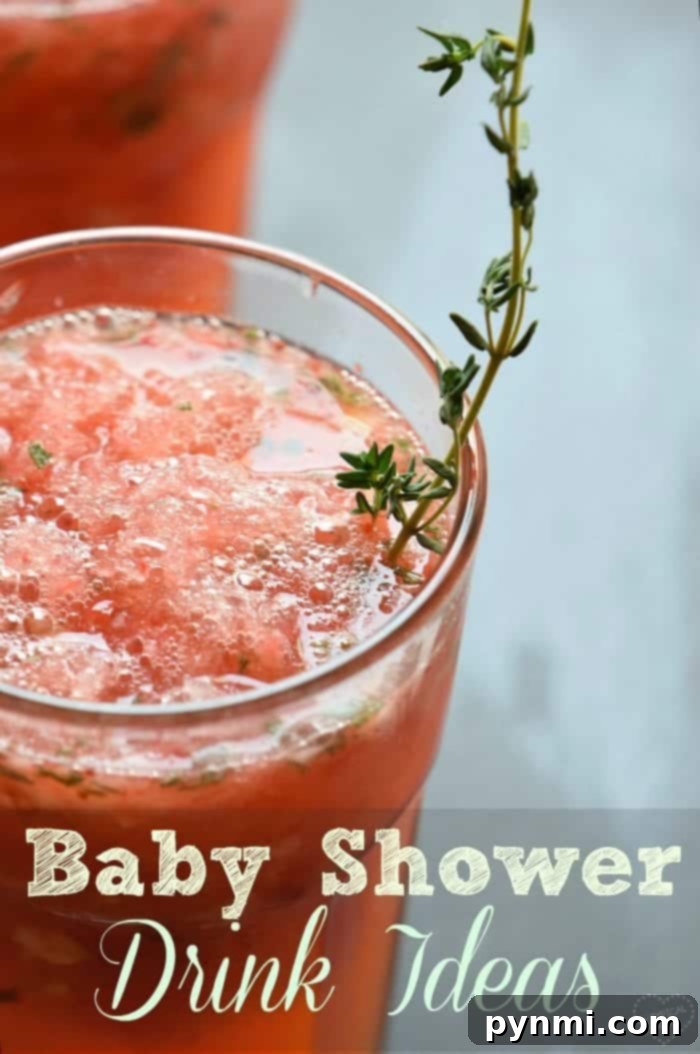 Baby shower drinks and punch recipes to choose from for a boy or girl. Blue, pink, yellow, and dollar store baby shower decoration ideas too. #babyshower #drinks #punch #pink #blue Variety of non-alcoholic baby shower drinks in different colors, including pink, blue, and yellow.
