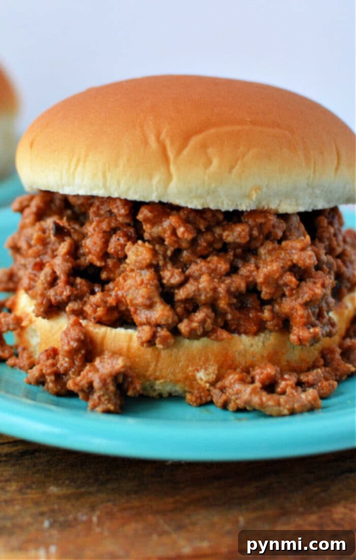Family-Friendly Campfire Recipes 4 4 Ingredient Slow Cooker Sloppy Joes, easily adapted for campfire cooking, offering a simple and delicious meal for campers.