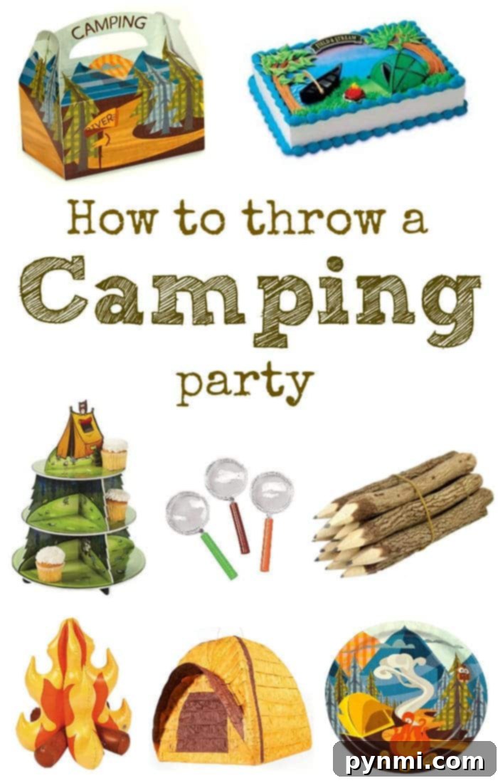 Inspiring Outdoor Camping Birthday Party Decorations and Fun Child enjoying a camping themed birthday party with outdoor decorations.