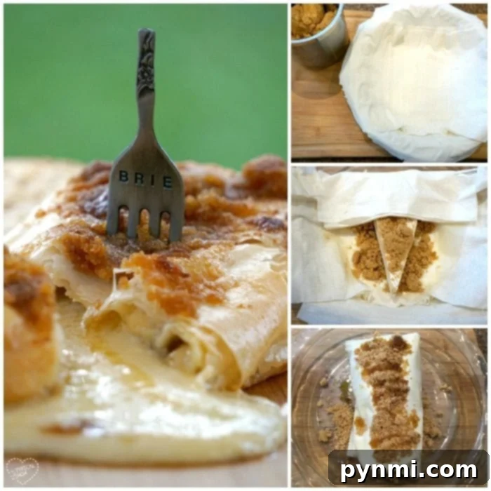 Baked Brie Recipe featuring sweet fig jam.