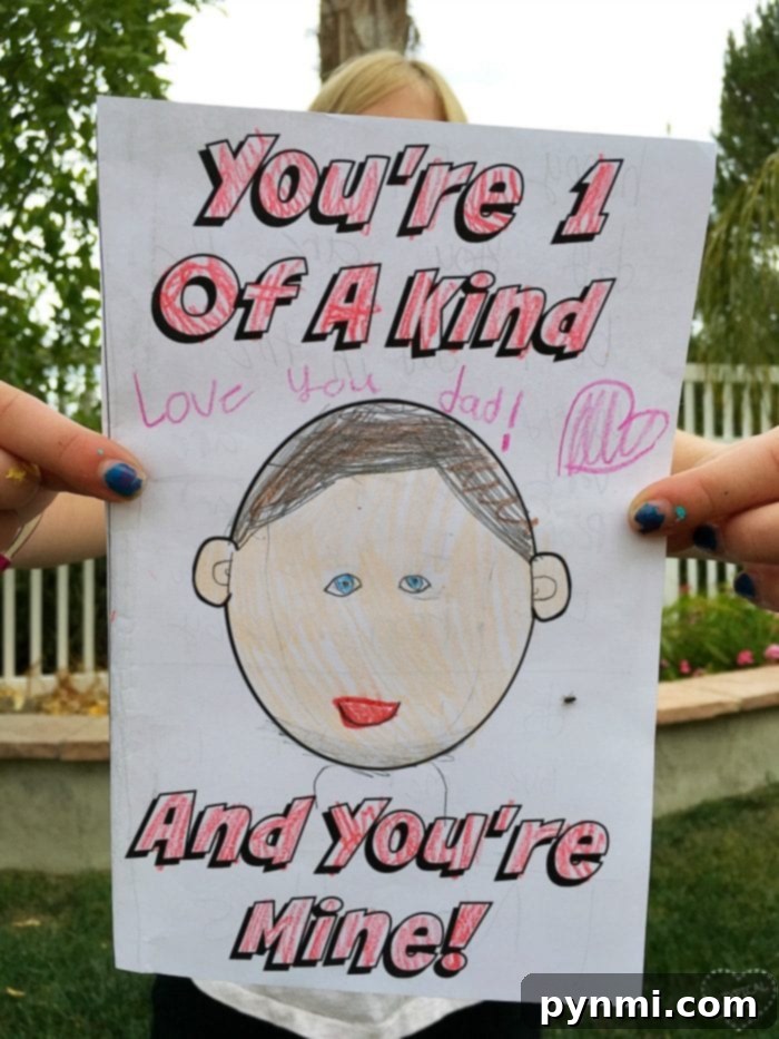 Free printable Father's Day card for kids to color.