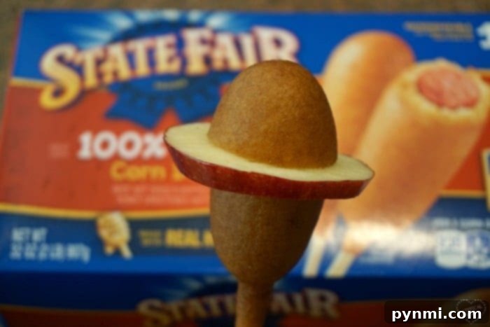 Stellar Bingo Odyssey 4 Another view of the space-themed corn dog and apple ring snack, perfect for kids' activities.