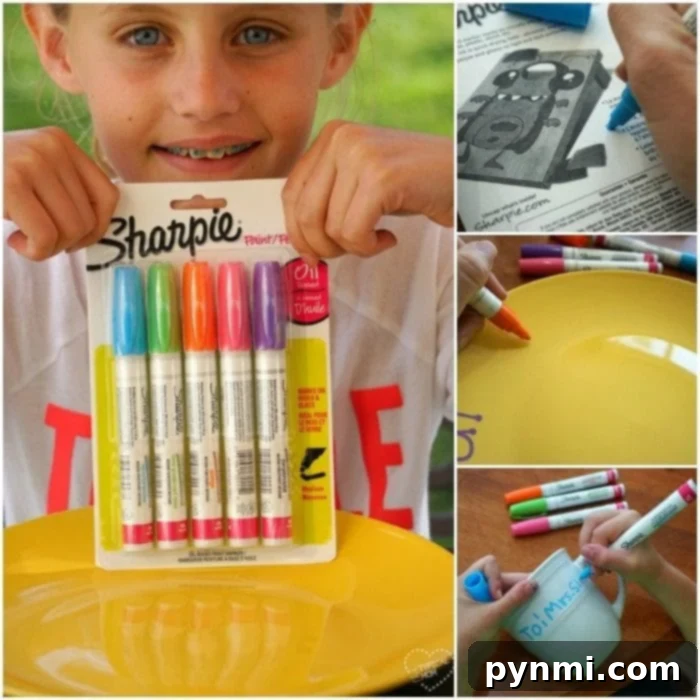 Easy sharpie crafts for kids.
