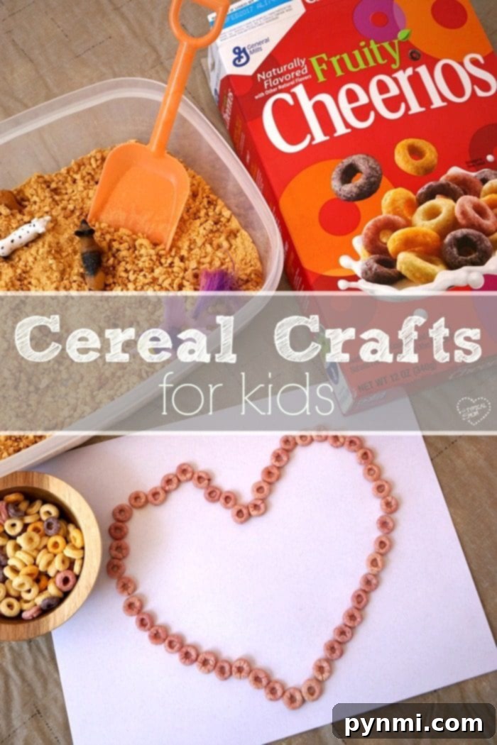 Art projects for kids!! Finished edible sand craft presented with small play items, highlighting its use as a safe sensory activity.