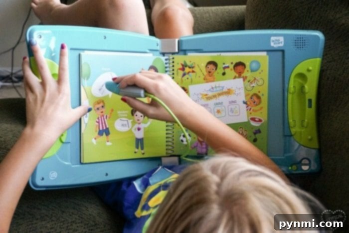 LeapFrog LeapStart review. A learning system for ages 5-7. There are many books with a variety of subjects for Pre K - 1st Graders. LeapFrog LeapStart learning system with interactive books for kids