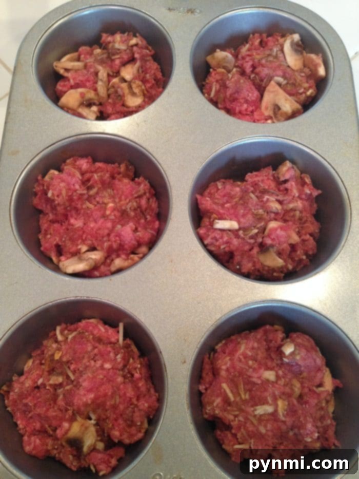 Savory Meatloaf Cups 4 muffin tin meatloaf