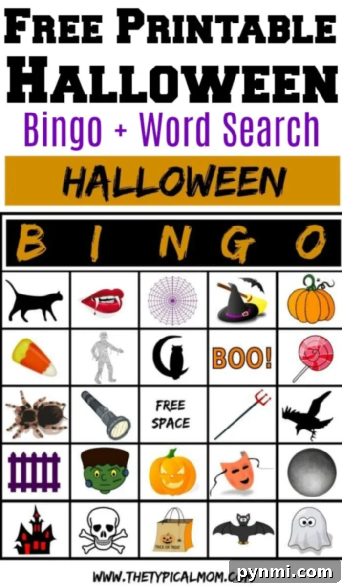 Printable Halloween bingo cards for kids Halloween bingo printables for a fun family activity