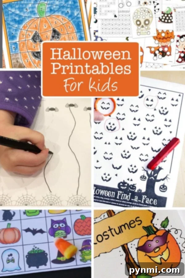 Free Halloween Bingo game printable card featuring various festive Halloween images. Perfect for family fun, classroom activities, and party entertainment.