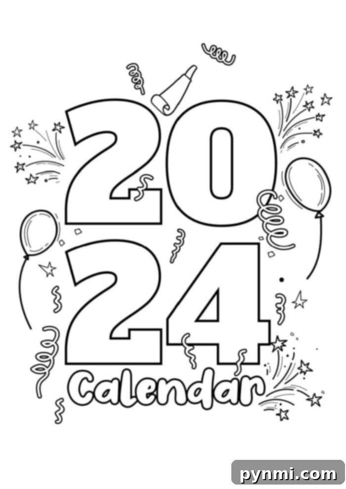 Printable Calendars 4 An example of a free printable 2024 calendar page, ideal for personalizing.