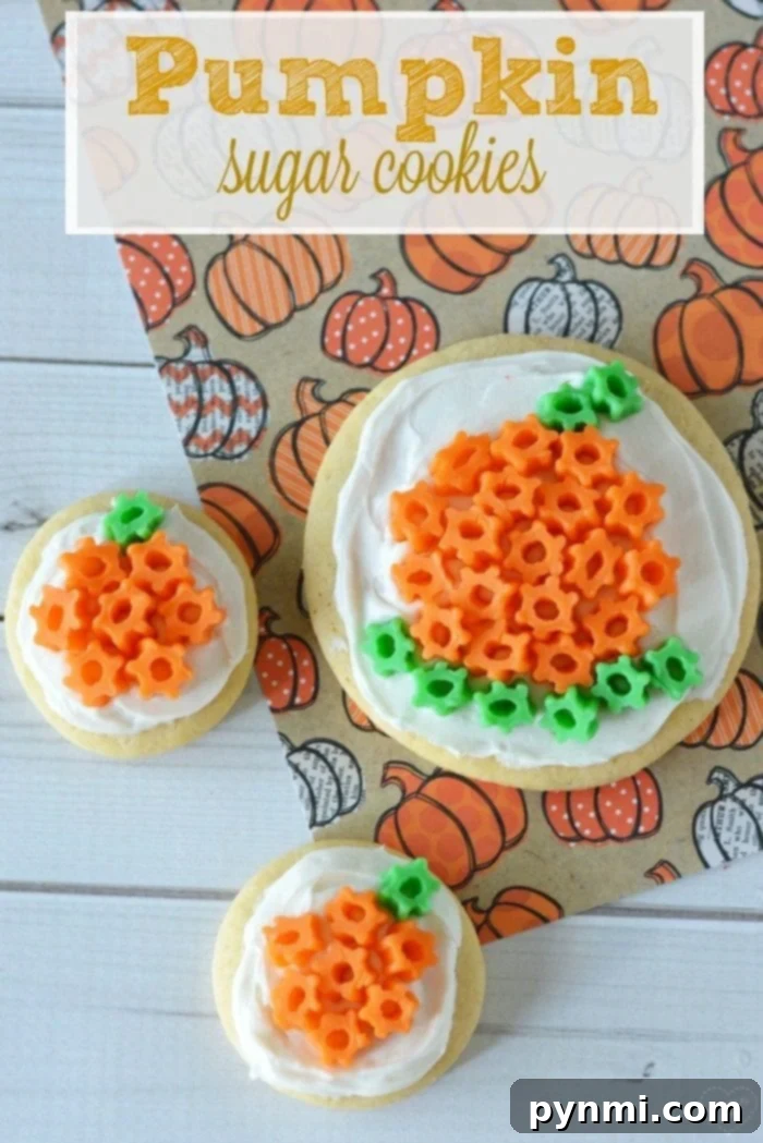pumpkin sugar cookies 