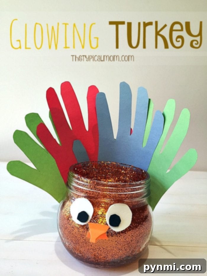 Handprint art ideas to do with your kids throughout the year and especially during the holidays. Easy art projects using kids hands you'll love. #handprint #art #gifts Adorable handprint turkey craft, a perfect Thanksgiving art project for kids with colorful feather details.