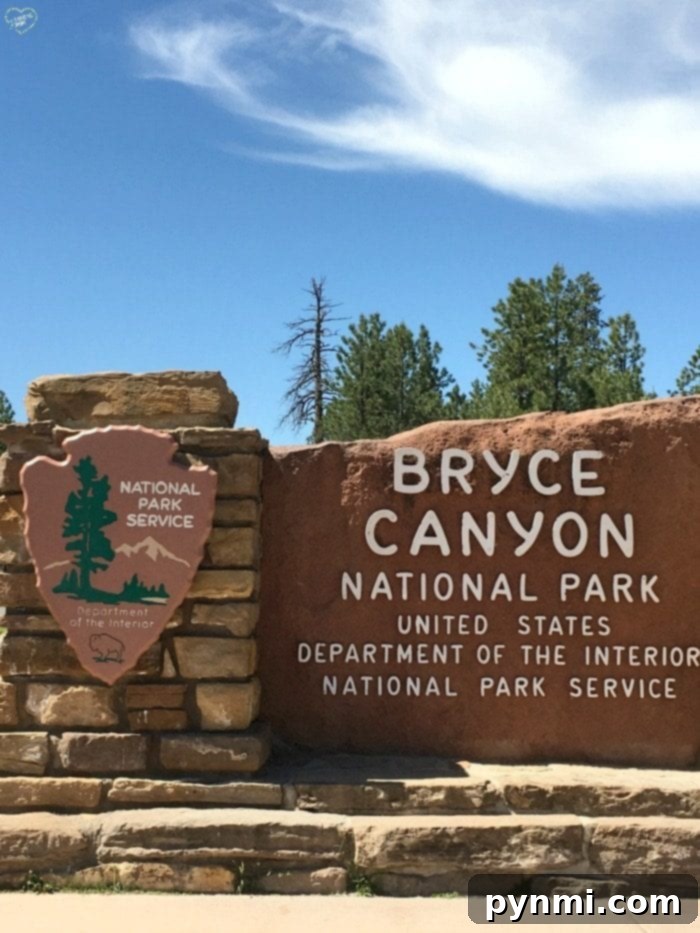 Family admiring the stunning hoodoos in Bryce Canyon National Park, Utah