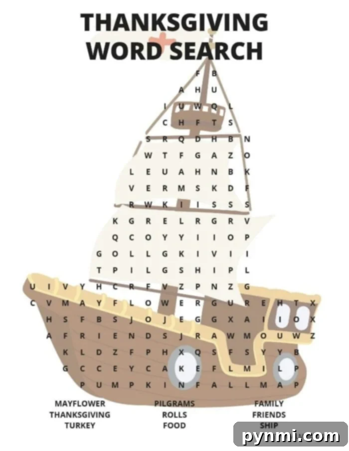 Here's are 2 free Thanksgiving word search printables for grade schoolers! Shaped like a turkey and with a key at the bottom feel free to print as you'd like. #thanksgivingwordsearch #thanksgiving #games #free #printables #turkey #mayflower thanksgiving word search