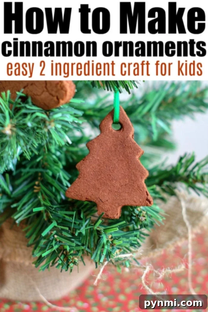 Beautiful, homemade cinnamon ornaments crafted with simple ingredients, perfect for easy kids' crafts.