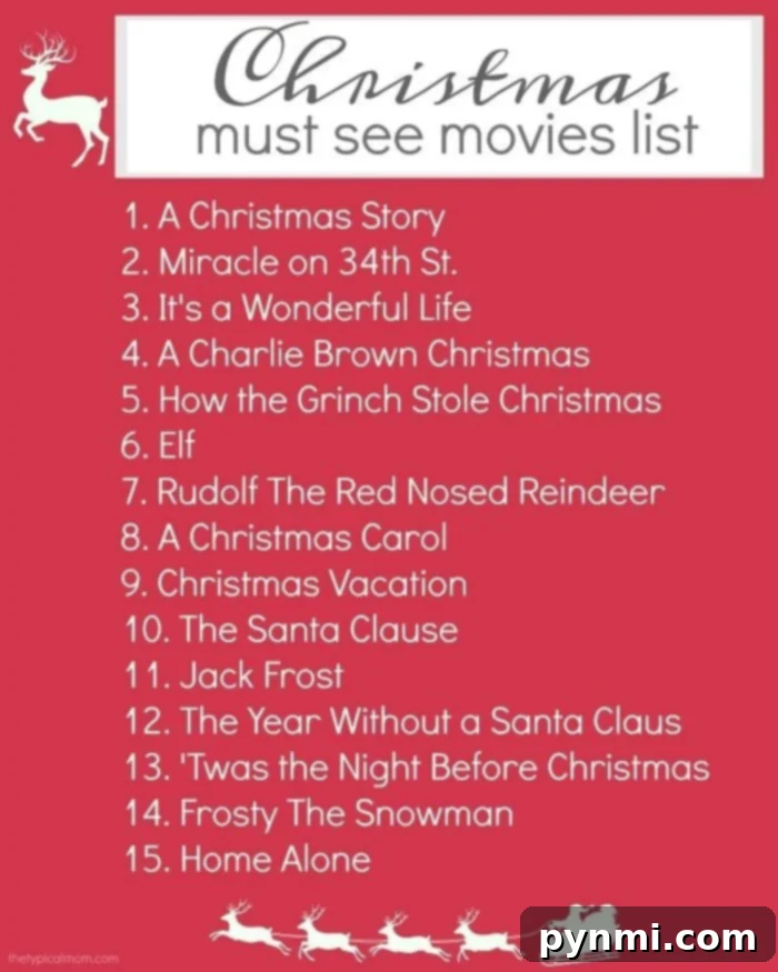 Free printable Christmas movies list to make sure you catch your favorites, and new Christmas movies your whole family will love! Where to find them too. #christmas #movies #list #schedule #printable #classics #classic #thetypicalmom Christmas movies list