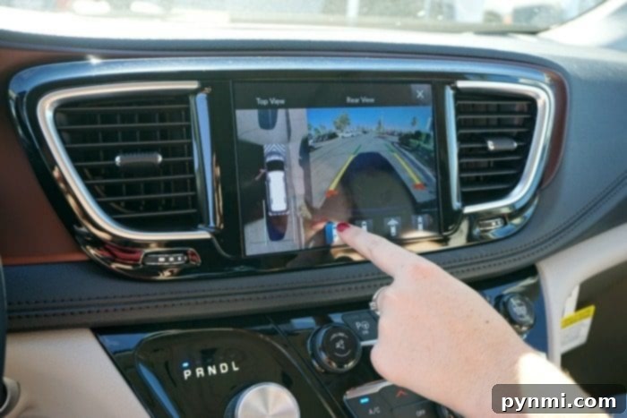 Chrysler Pacifica review dashboard
