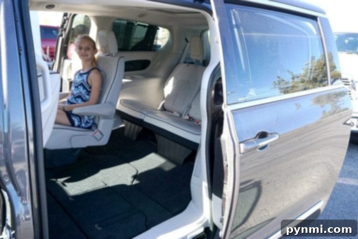 New Pacifica with seats folded