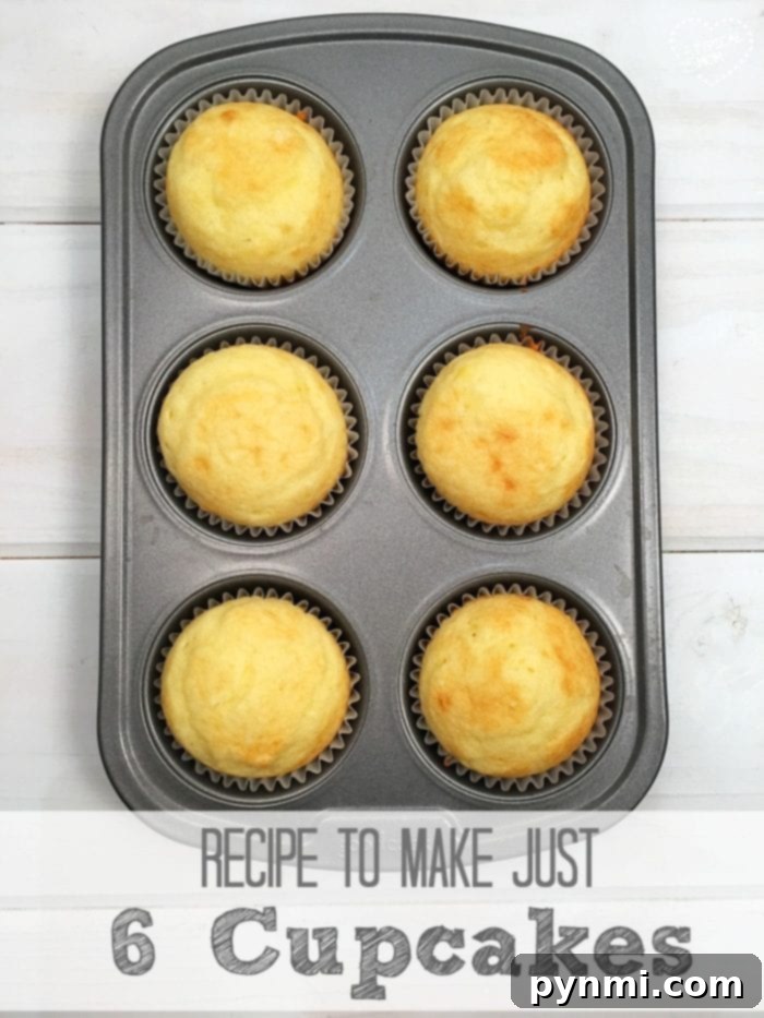 Crafting Adorable Santa Hat Cupcakes 2 Recipe for 6 cupcakes, illustrating the simplicity of making small batches.