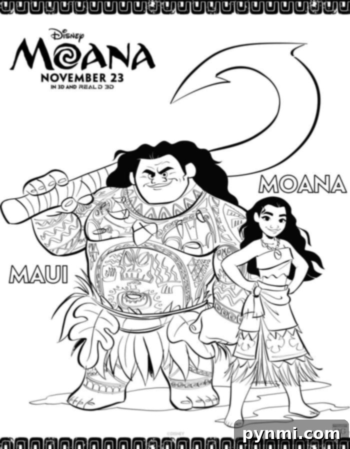 Free Moana Printable Coloring Adventures 3 free printable moana coloring pages and activities