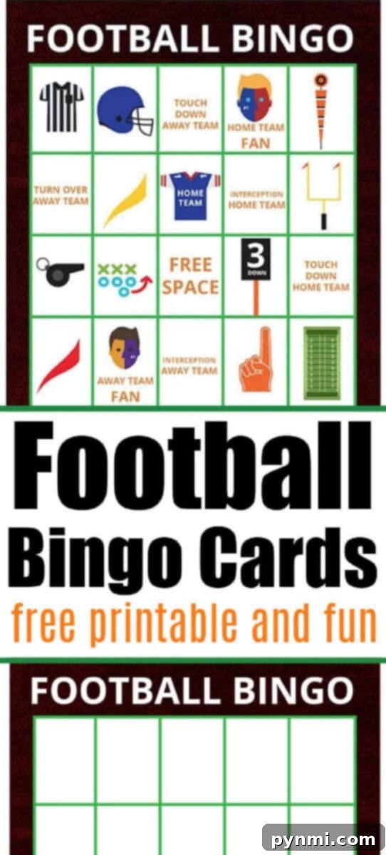 Free Football Bingo Fun 5 Free football bingo cards and other fun activities for families
