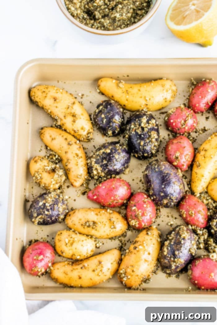 Pesto Roasted Potatoes