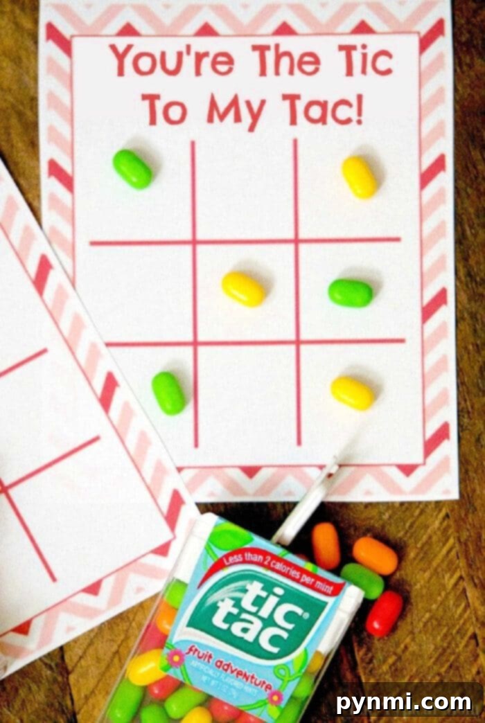XOXO Tic Tac Toe Valentines for Kids 2 Cute Tic Tac Toe Kids Valentine Cards for Easy Gifting