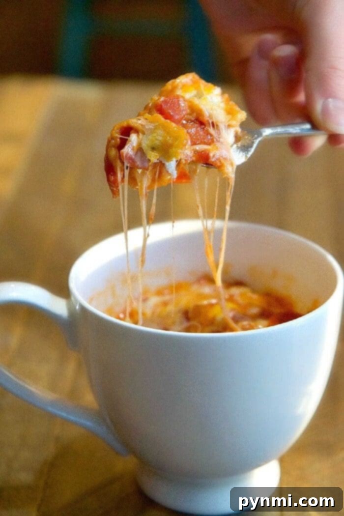 Microwave Pizza In a Mug