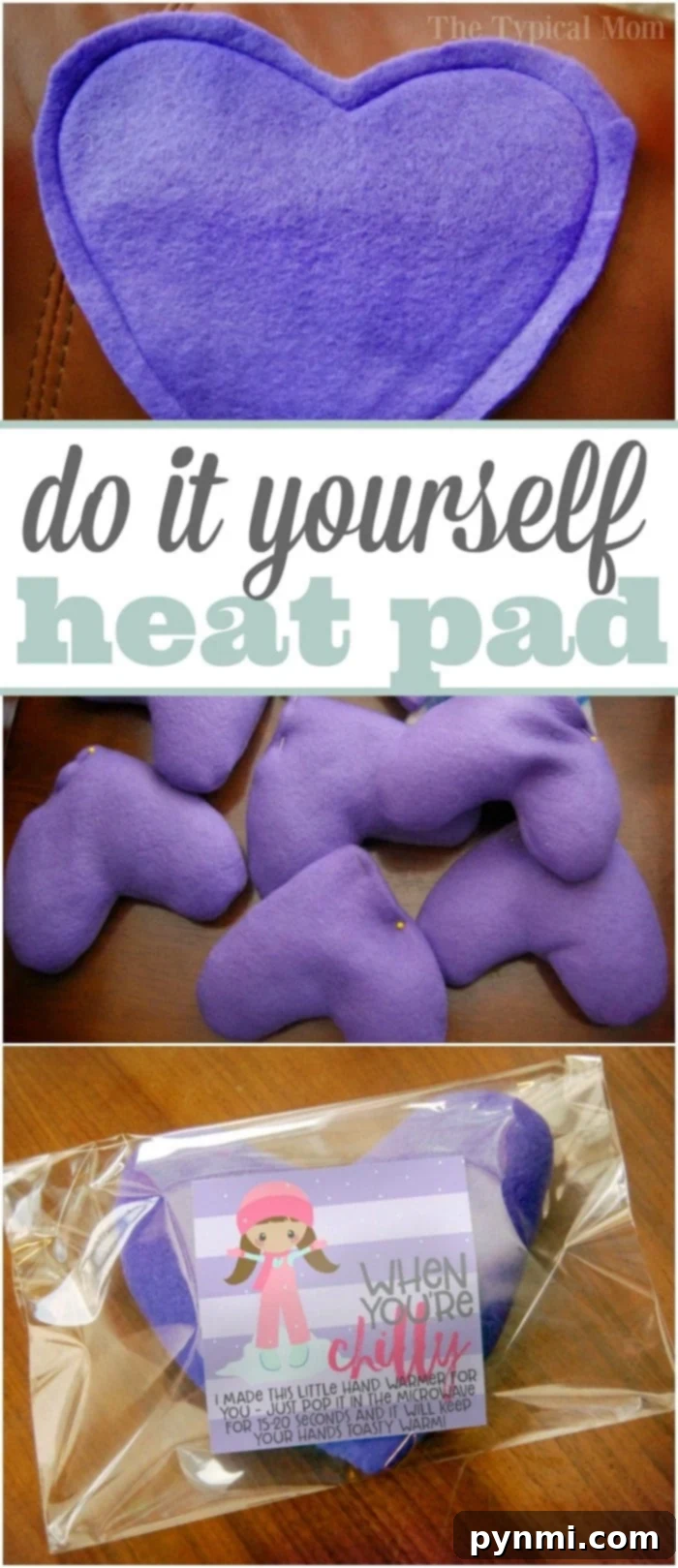 DIY Hand Warmers Made with Rice and Felt