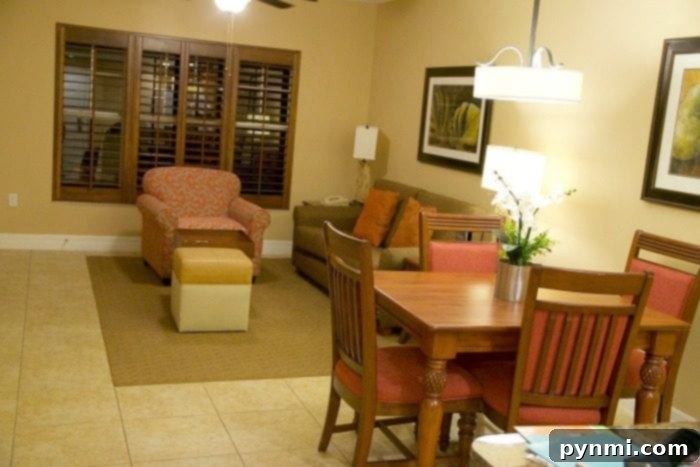Inviting resort lobby at Experia Resorts