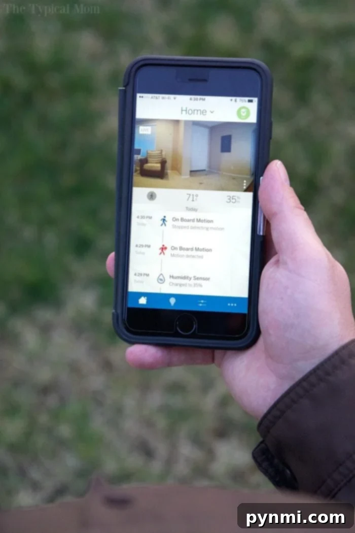 Smart home alarm system you can access on your phone to see if an intruder has come in, great when you're on vacation and reasonably priced too! Smart home alarm system accessible on your phone, perfect for travel and budget-friendly