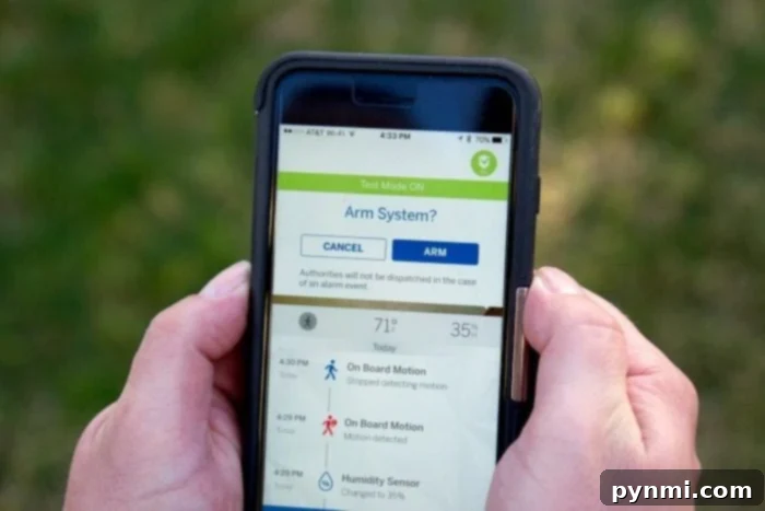 Secure Smart Living 3 User-friendly smart security system with one-touch arming