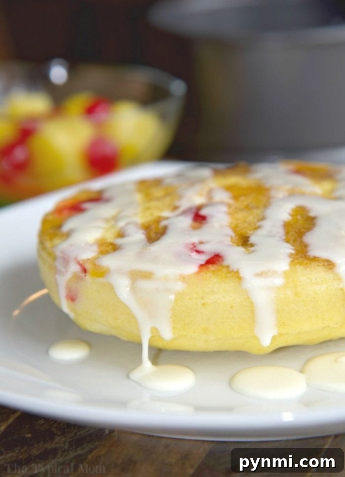 pressure cooker pineapple upside down cake