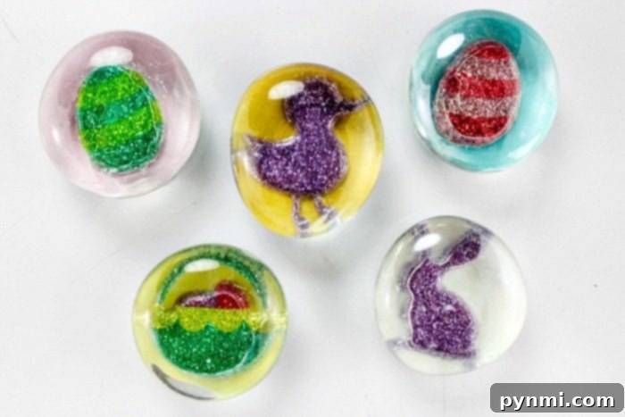 Gather your simple craft supplies to create beautiful DIY picture magnets quickly and easily! Close-up of craft materials for making magnets: glass stones, magnet sheets, glue, and stickers