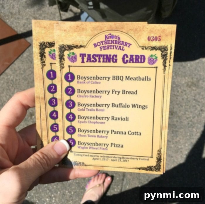 A diverse range of creative boysenberry dishes, from entrees to desserts, available at the festival. An assortment of creatively prepared boysenberry festival dishes