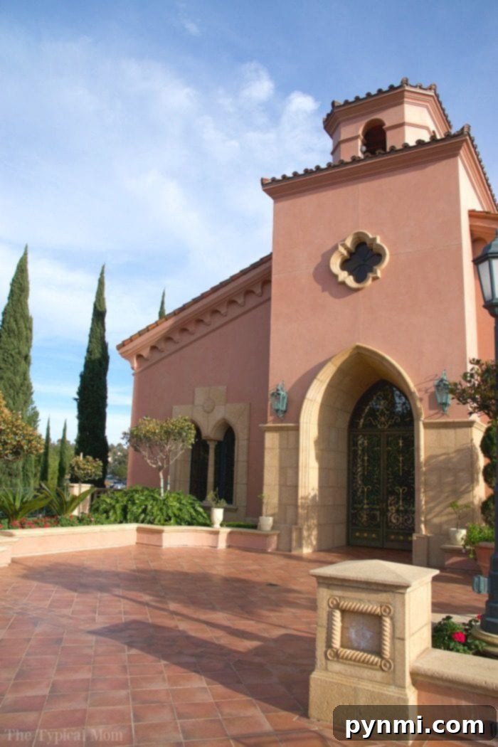 Fairmont Grand Del Mar wedding chapel exterior