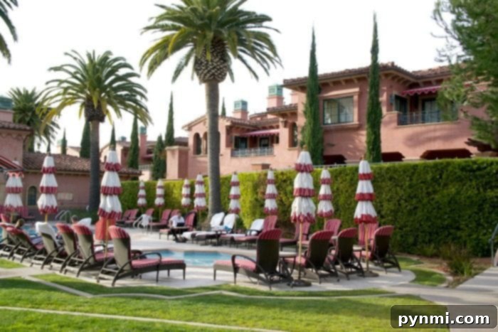 Fairmont Grand Del Mar resort grounds and garden