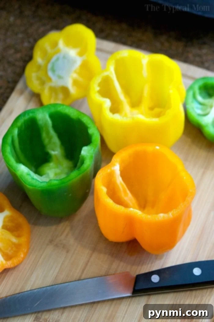 how to blanch bell peppers