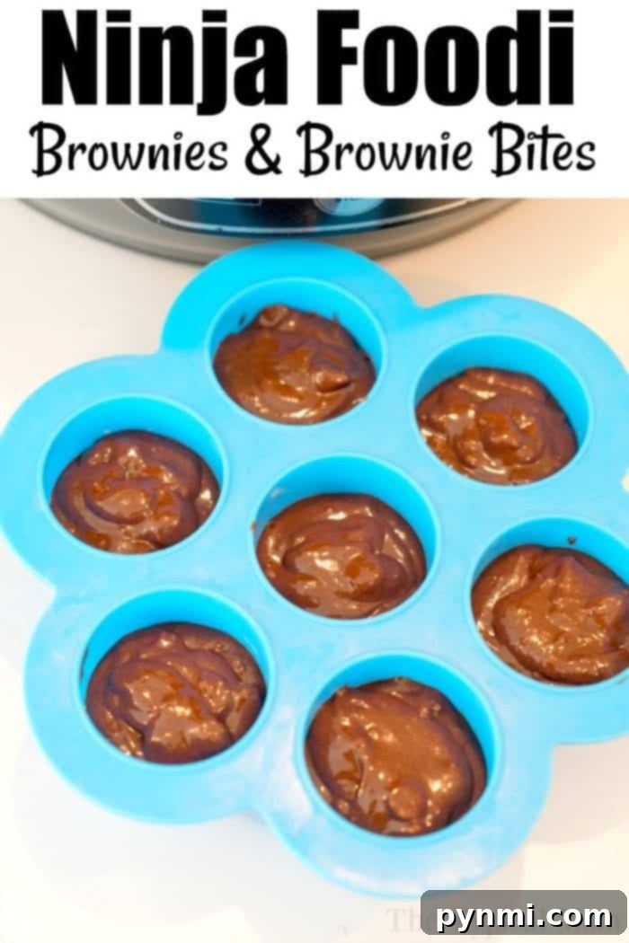 Easy pressure cooker brownies that are fudgy, ooey-gooey, and amazing! The best chocolate pressure cooker dessert made so far in an Instant Pot and Ninja Foodi. Fudgy Ninja Foodi brownies, showcasing their rich, chocolatey texture, fresh out of the pressure cooker.