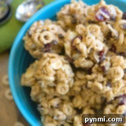 no bake peanut butter cereal bites