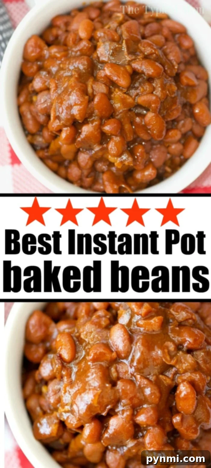 5 Star Instant Pot baked beans recipe! Best Instant Pot Baked Beans