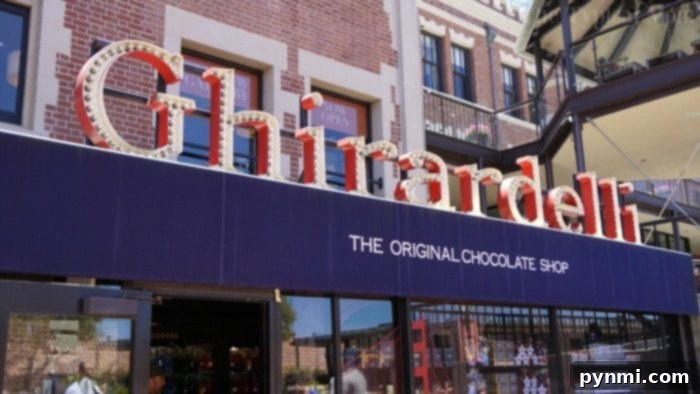 Indulge in chocolate delights at Ghirardelli Square with your family ghirardelli square